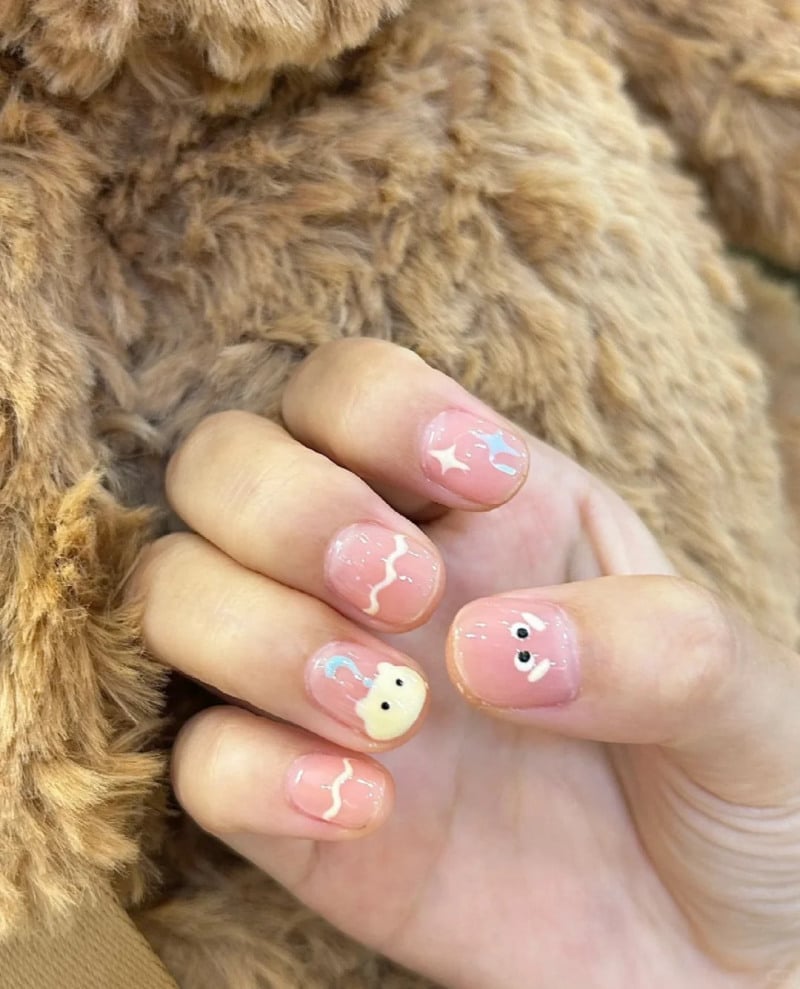 mẫu nail cute