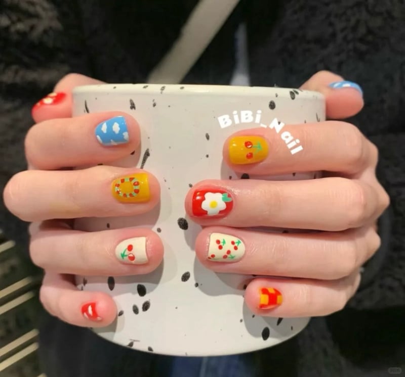mẫu nail cute