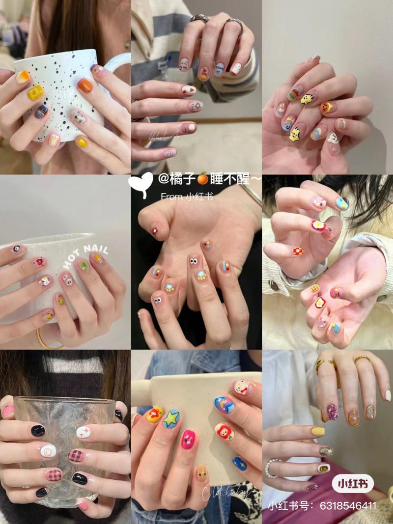 Review 150 mẫu nail đơn giản dễ thương đẹp mắt làm say đắm các bạn gái |  Xưởng Nội Thất Đạt Phát