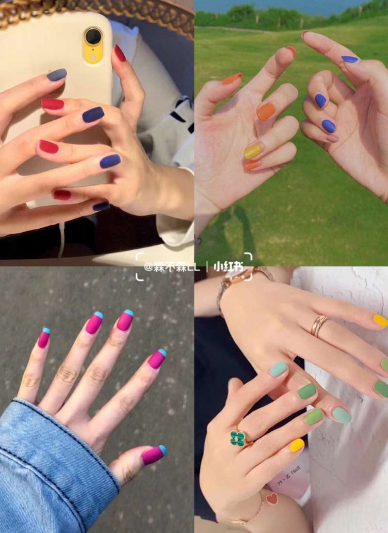nail xinh đi biển