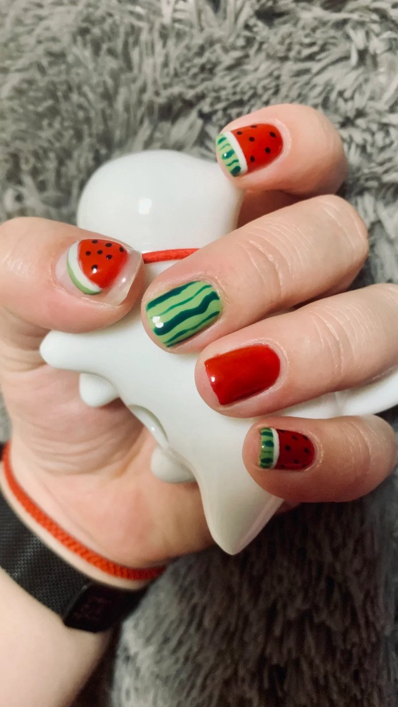 nail dưa hấu