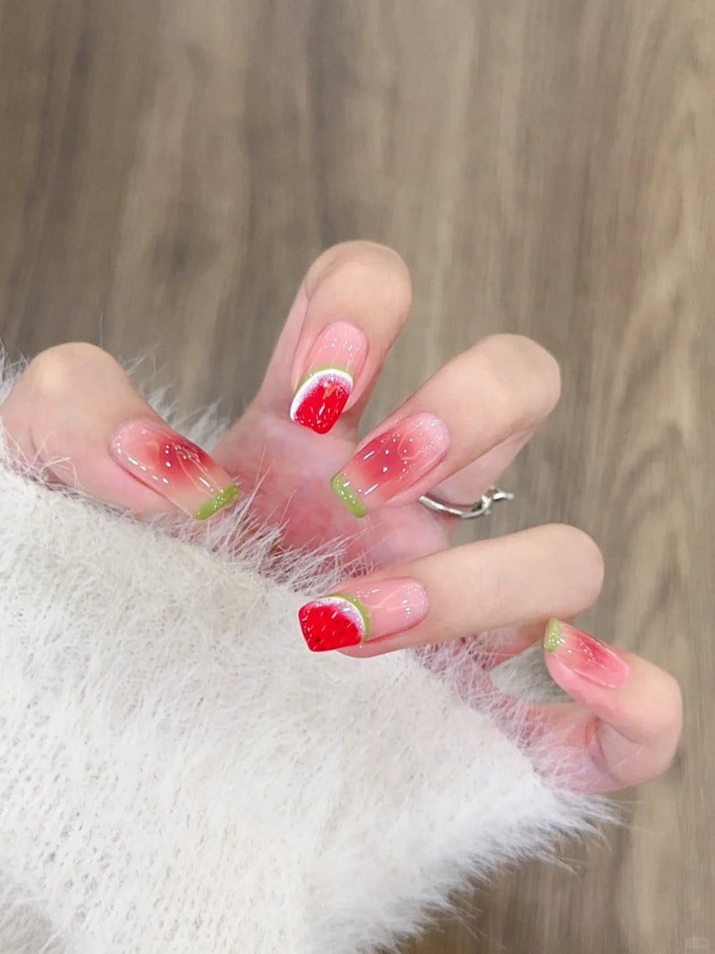 nail dưa hấu