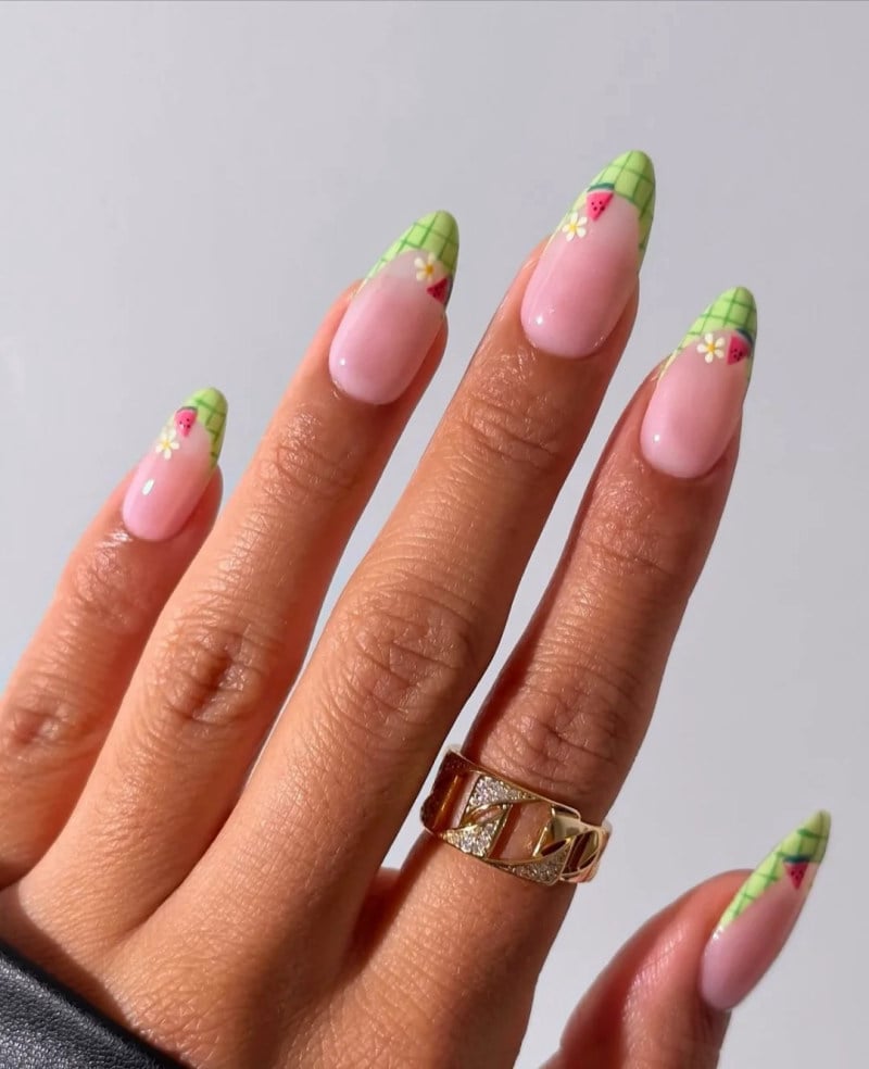 nail dưa hấu
