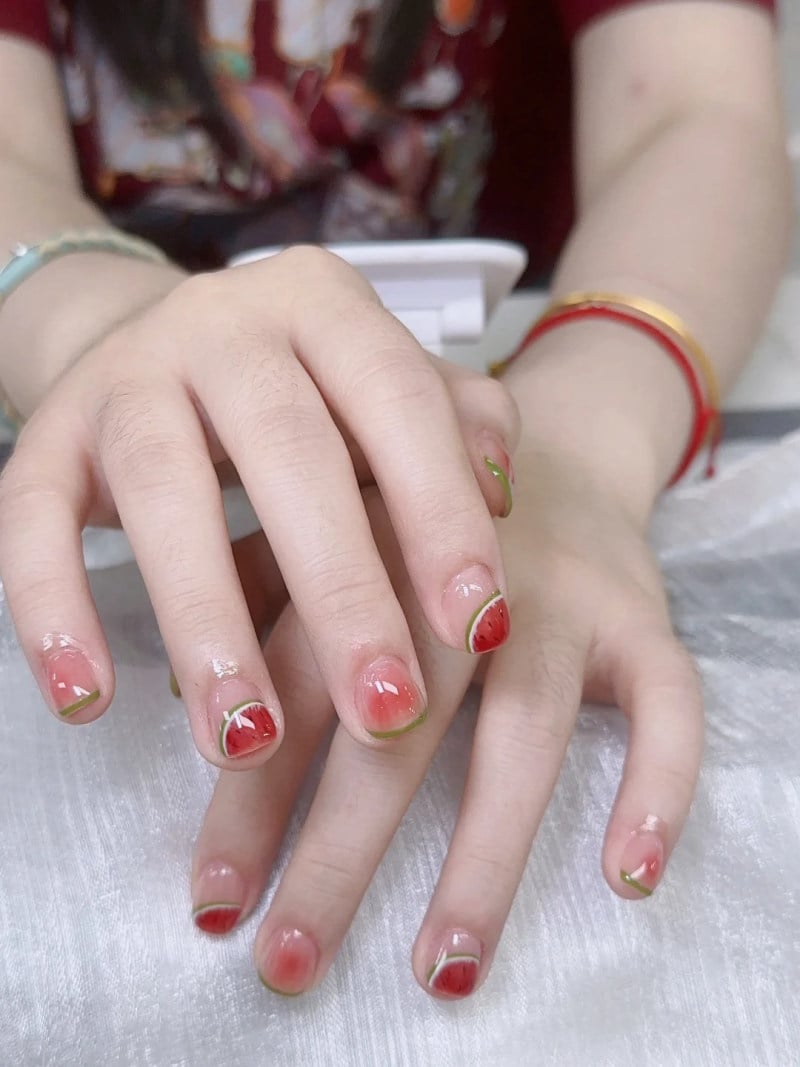 nail dưa hấu