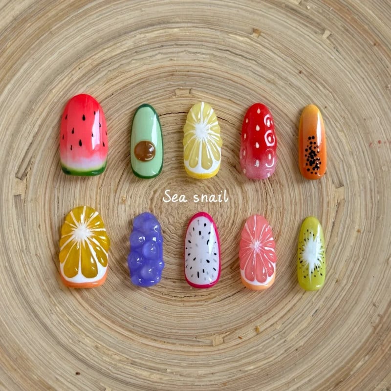 nail dưa hấu