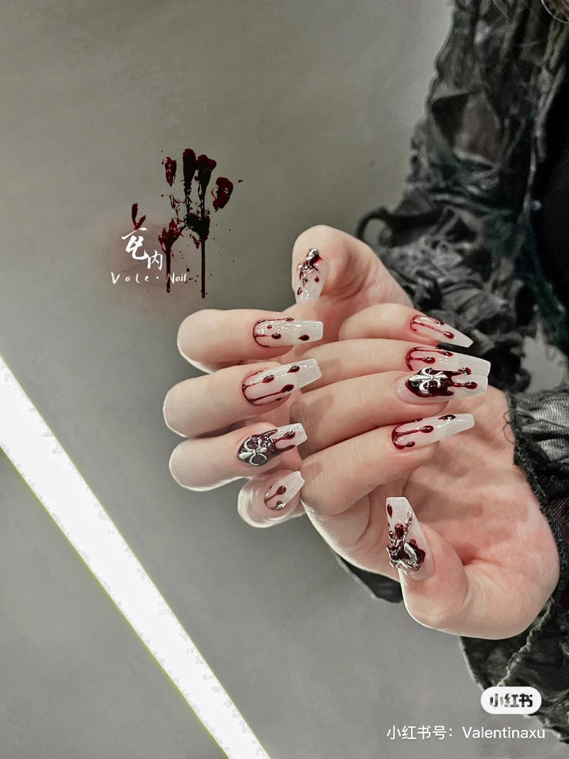 Cách vẽ mẫu nails chủ đề Halloween thật ấn tượng – KellyPang Nail