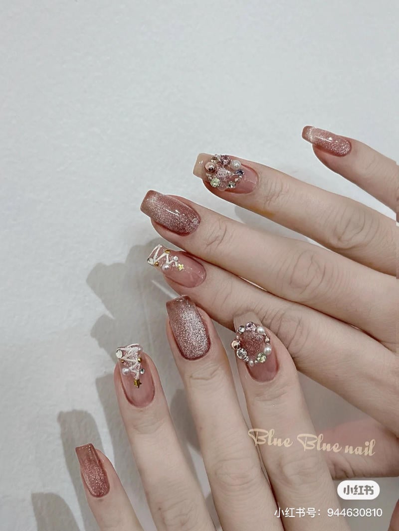 Nail mắt mèo Noel