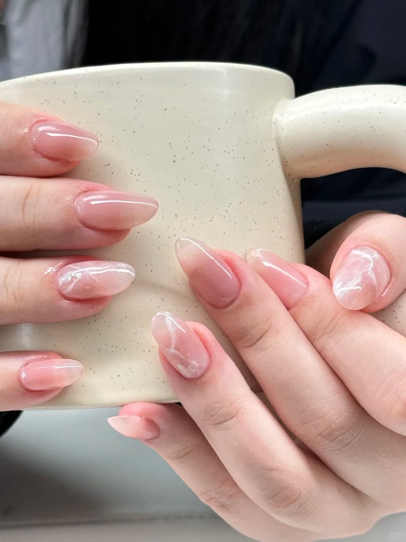 nail màu nude