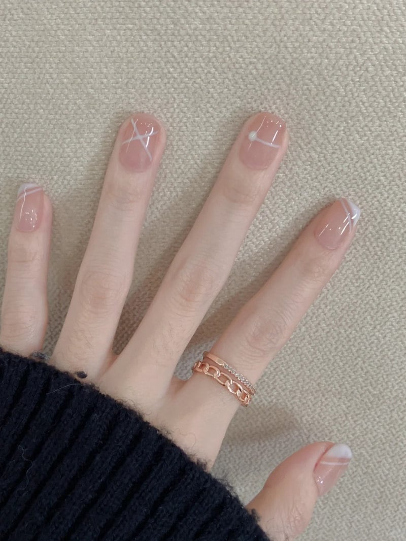 nail màu nude