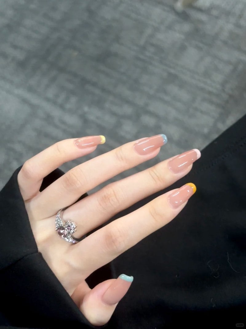 nail màu nude