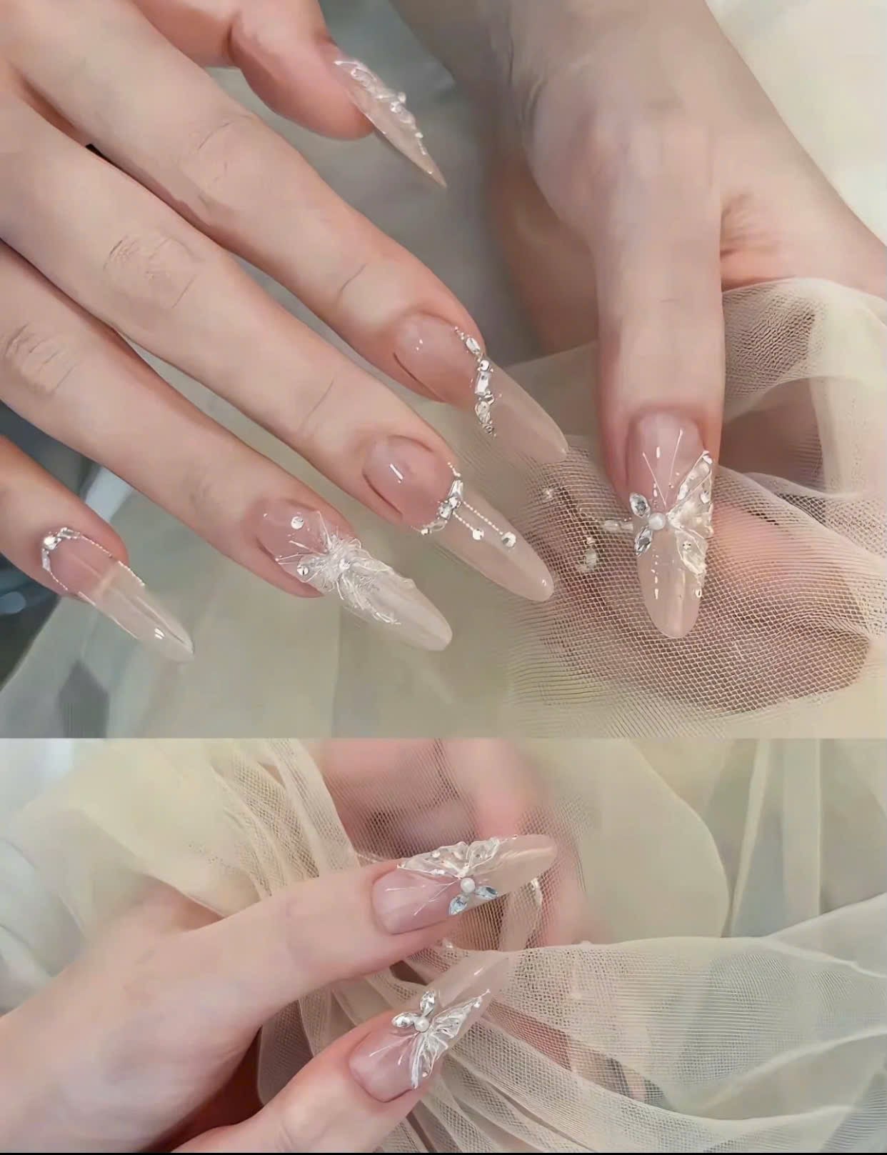 Nail màu nude nhẹ nhàng