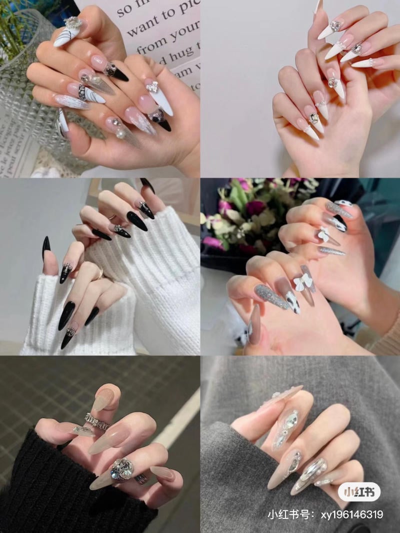 Mẫu nail phong cách châu Âu cực THỜI THƯỢNG cho bạn gái