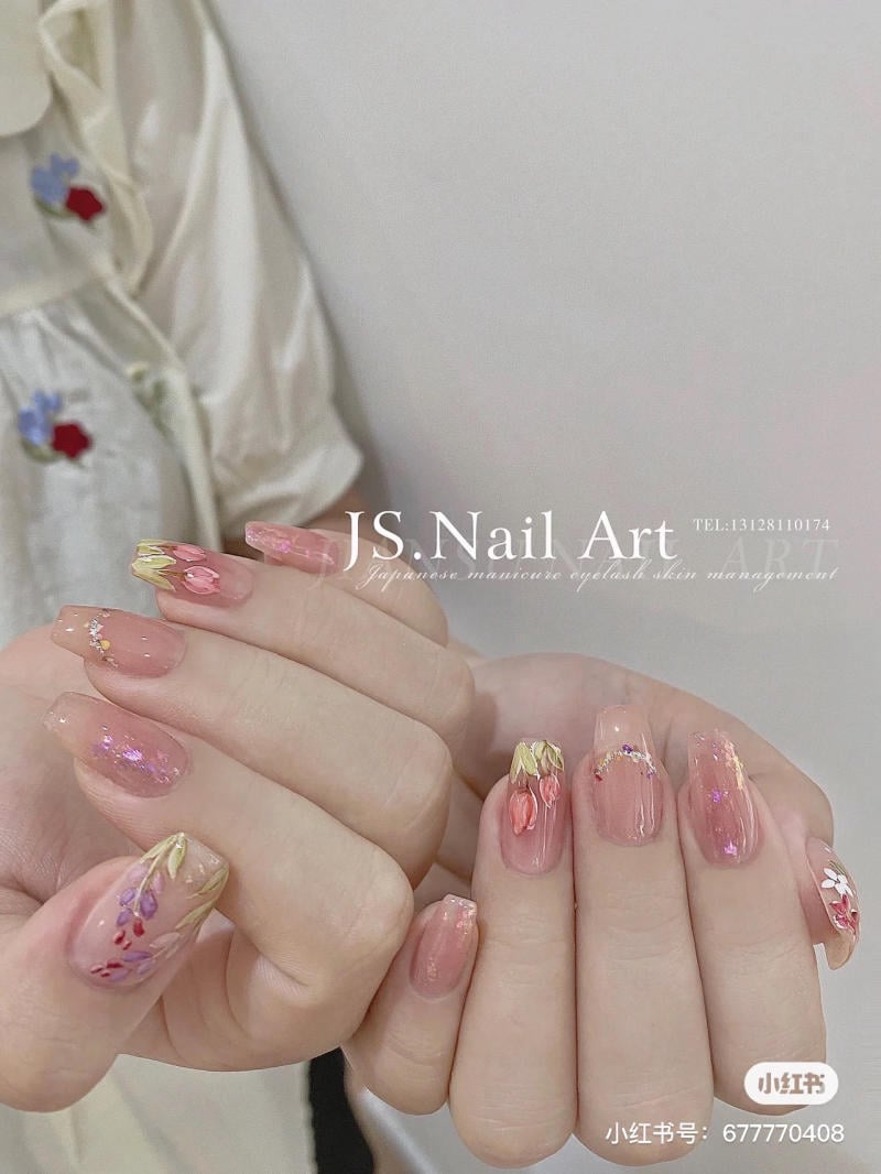 Top 15 mẫu nail nhẹ nhàng đi học đơn giản mà dễ thương