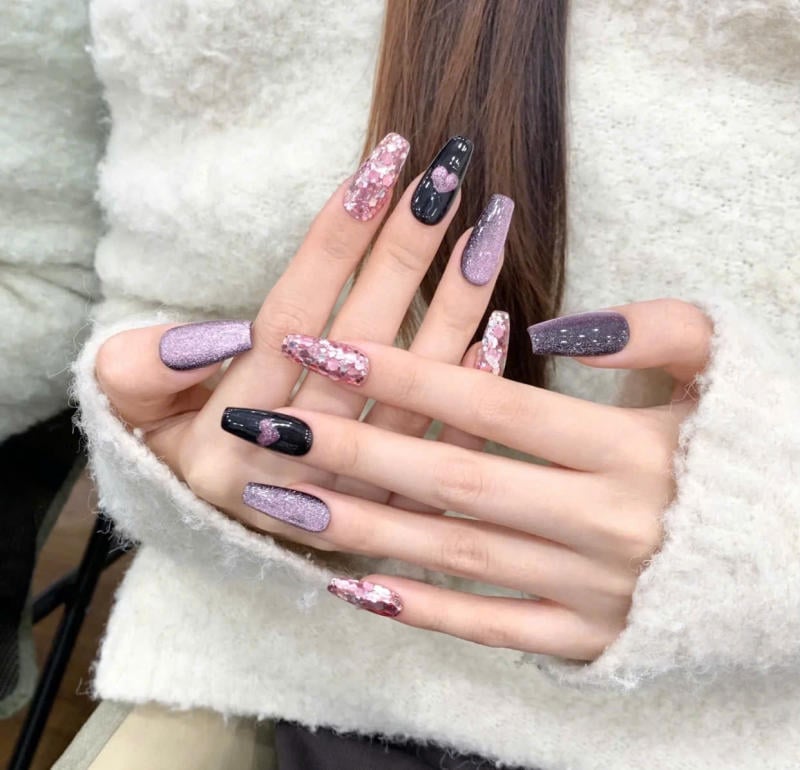 Nail đen sang chảnh