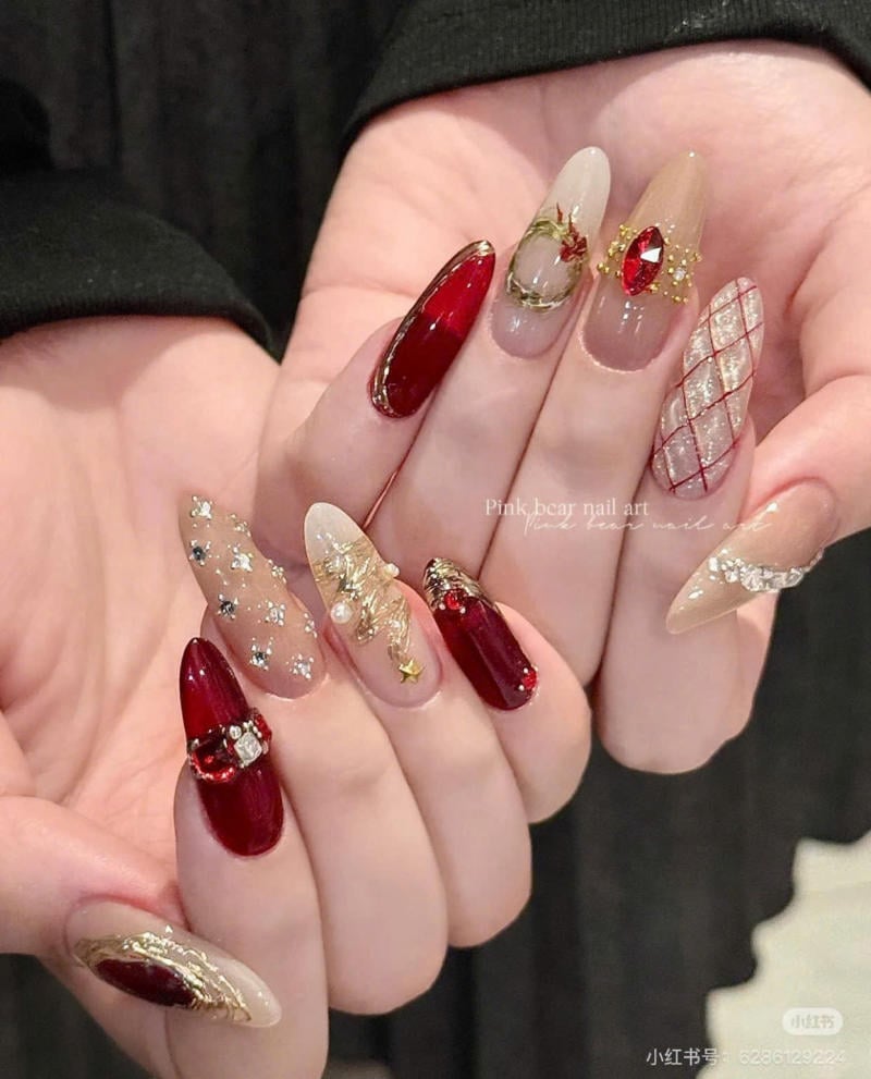 Nail đỏ sang chảnh