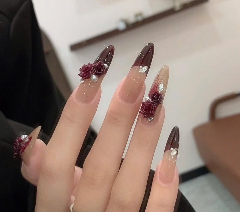 Nail đỏ sang chảnh