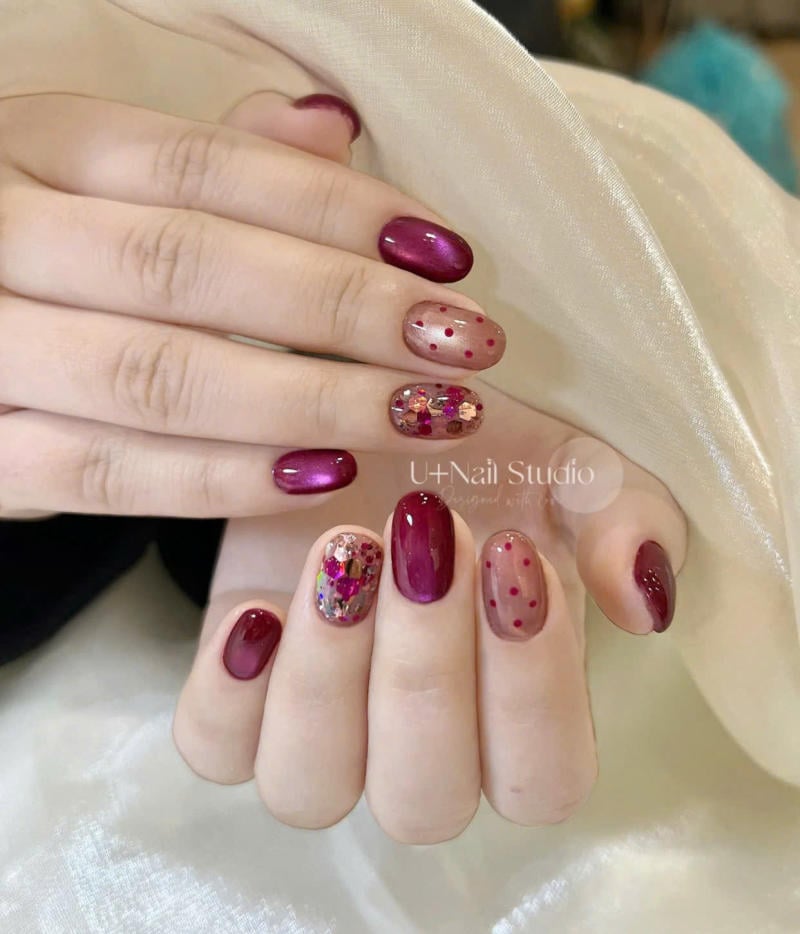 Nail đỏ sang chảnh