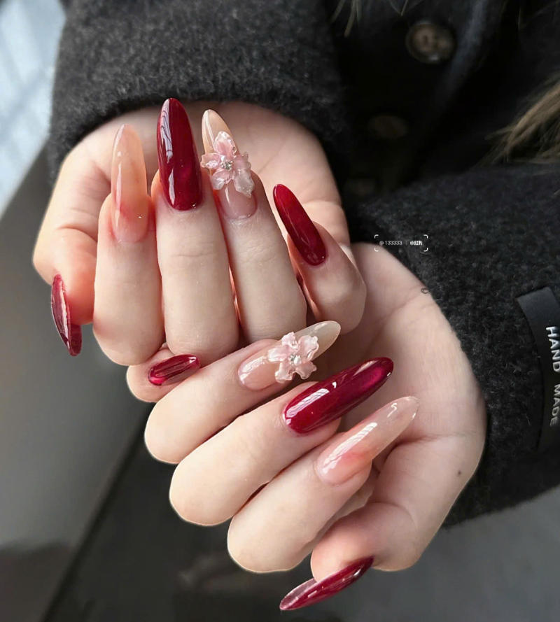 Nail đỏ sang chảnh