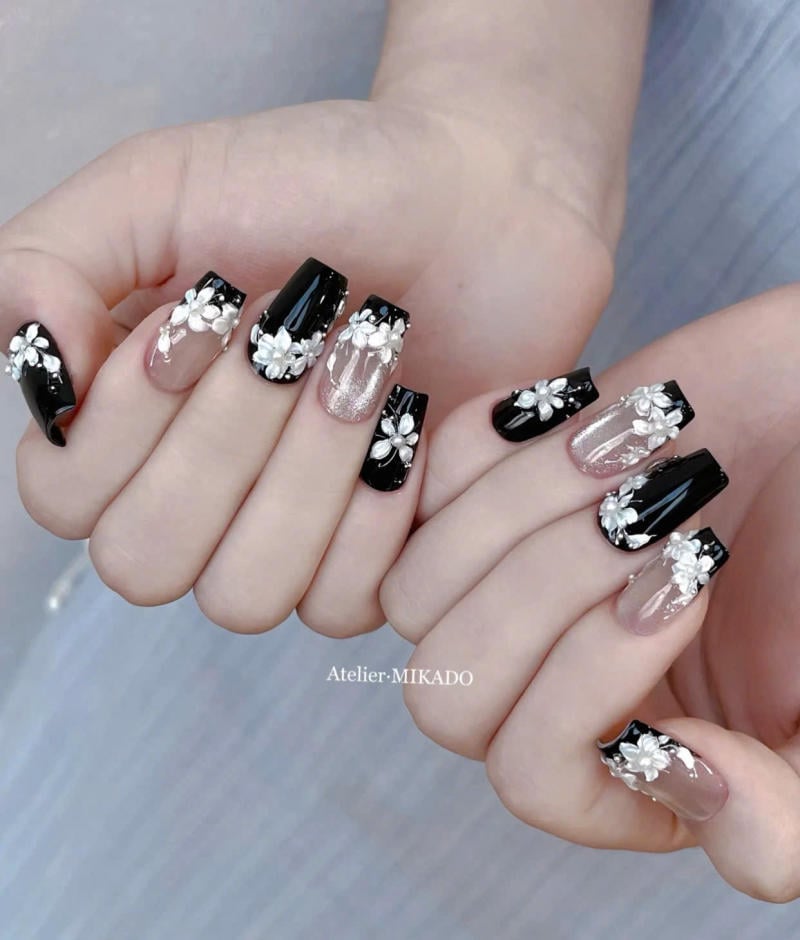 Nail đen sang chảnh