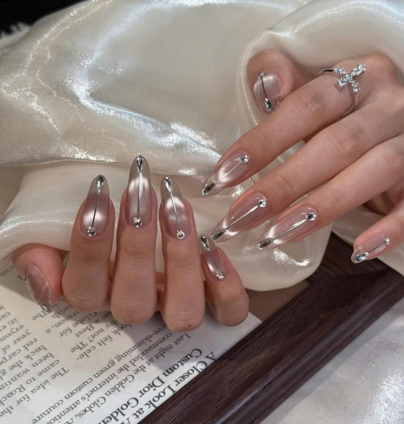 Nail mắt mèo sang chảnh