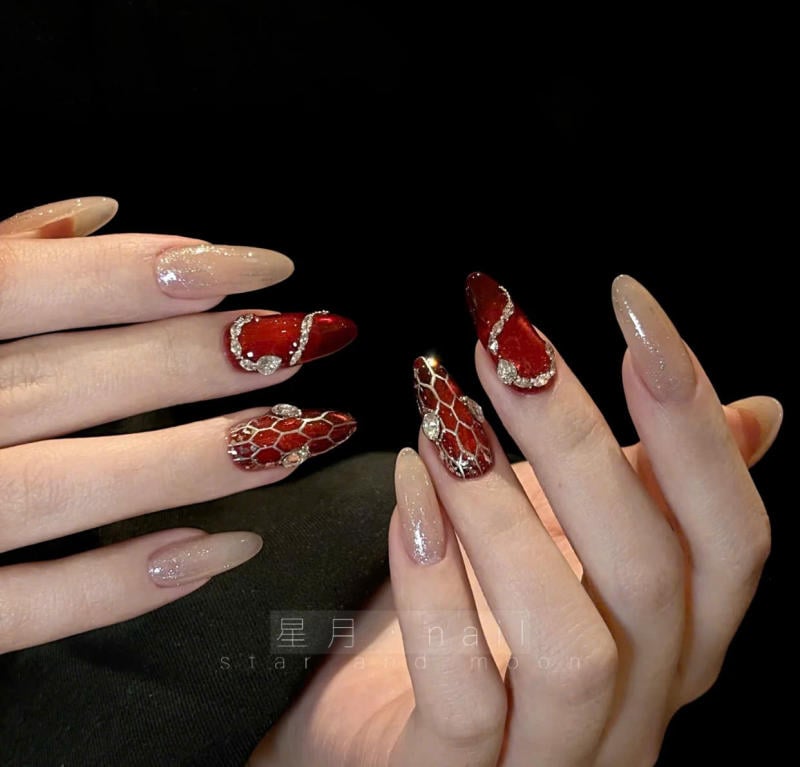 Nail đỏ sang chảnh