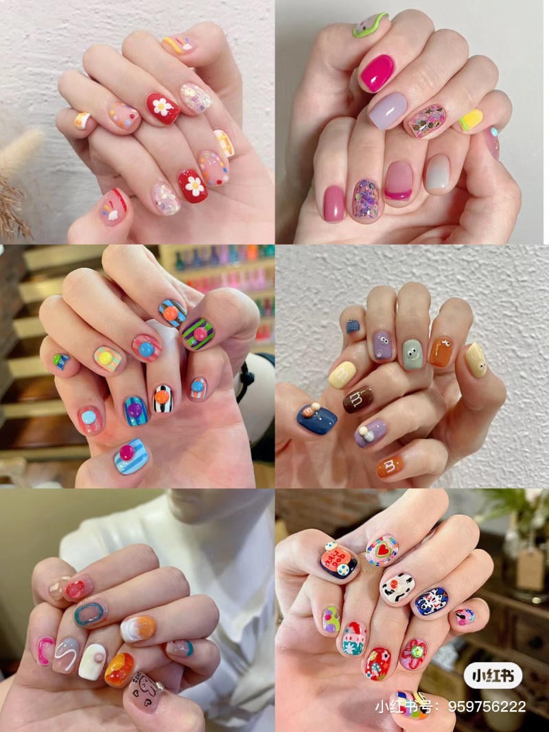 7+Mẫu nail đơn giản dễ thương với nhiều hình vẽ thú vị làm bạn gái say mê |  Nail swag, Làm được rồi, Móng tay phong cách