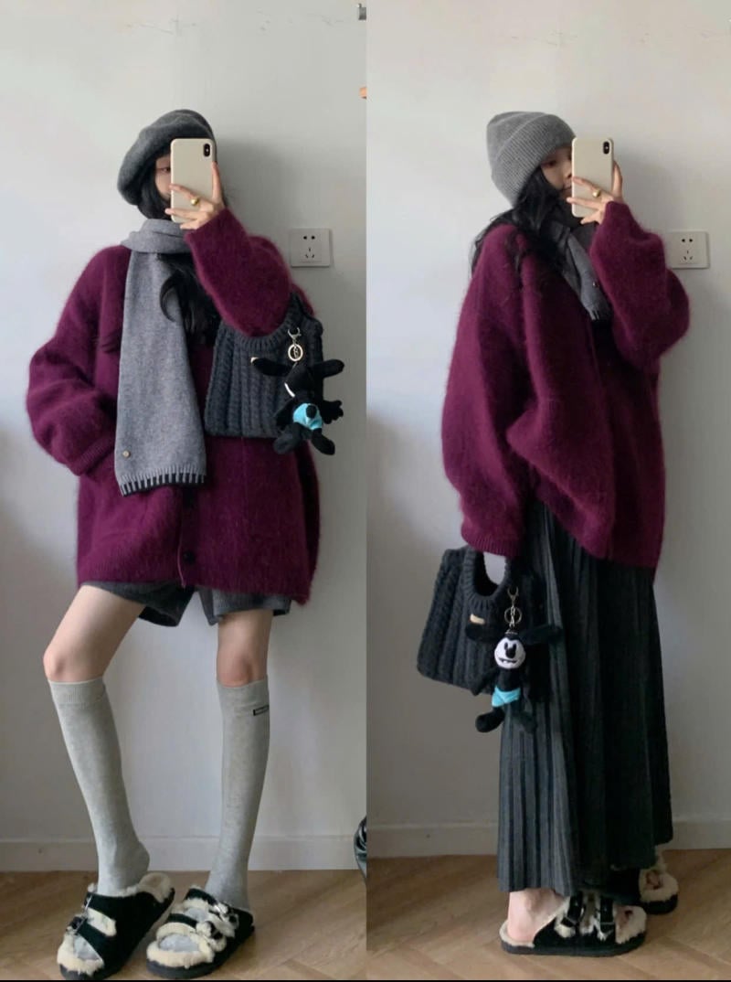 Màu tím mận và màu xám