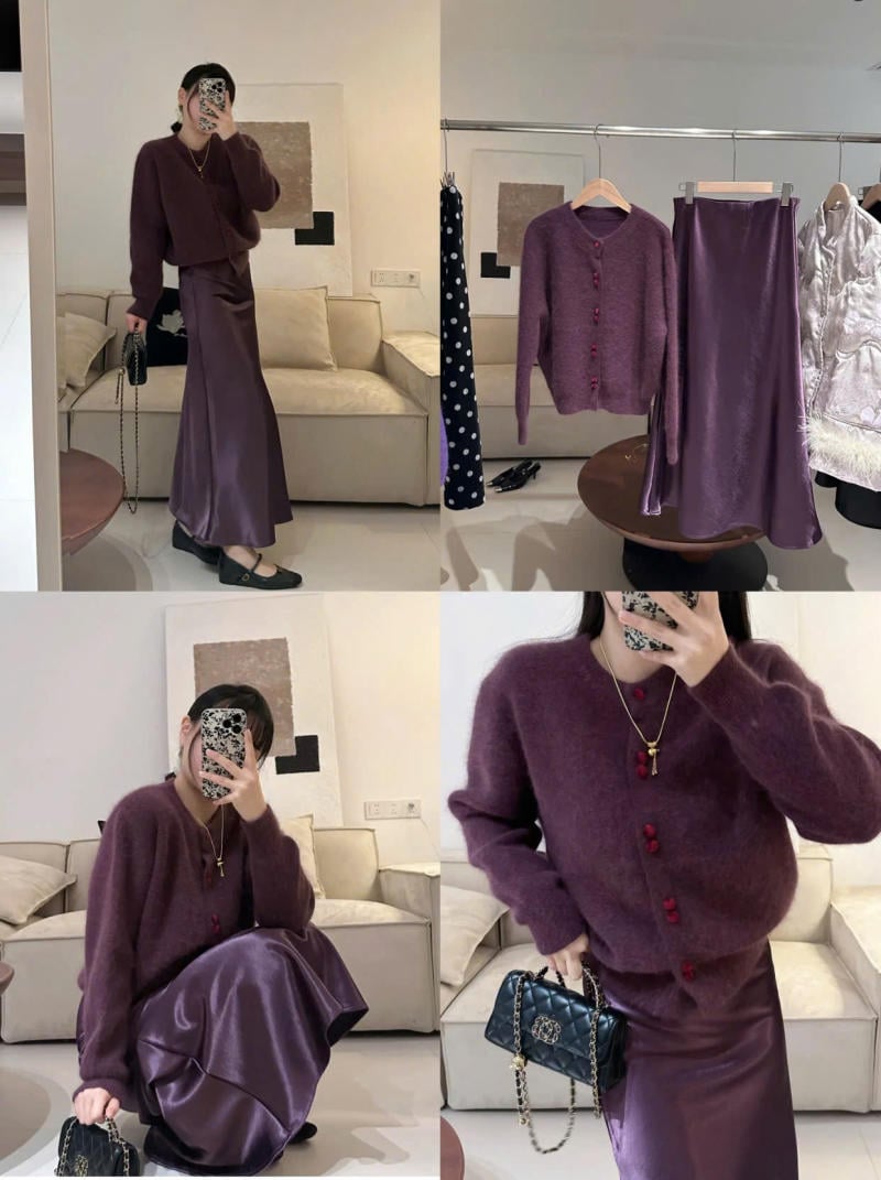 Phối đơn sắc (Monochrome) với các sắc thái tím khác nhau