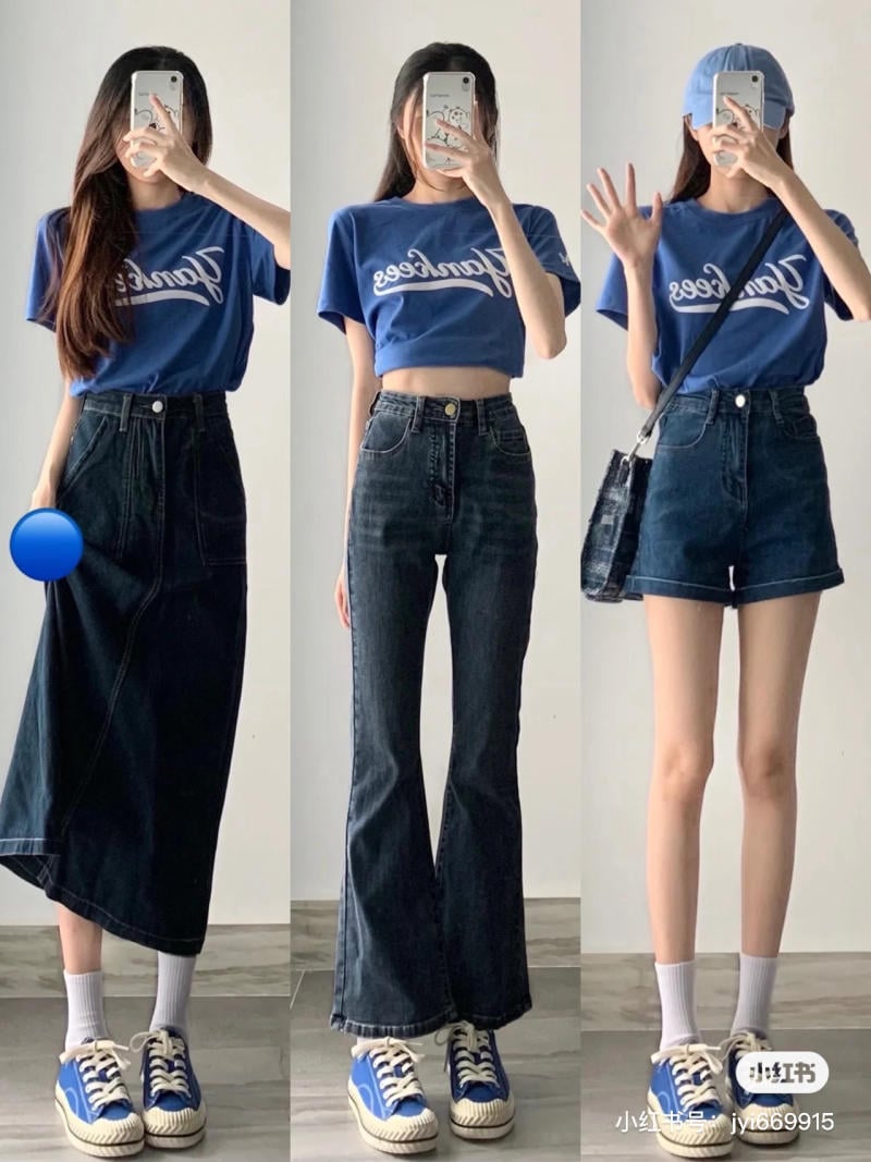 Váy thắt lưng buộc - Màu xanh dương nhạt - Ladies | H&M VN