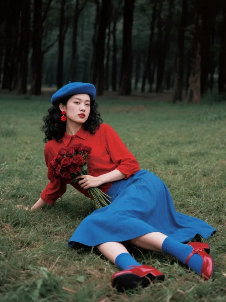 màu xanh dương mặc với màu gì