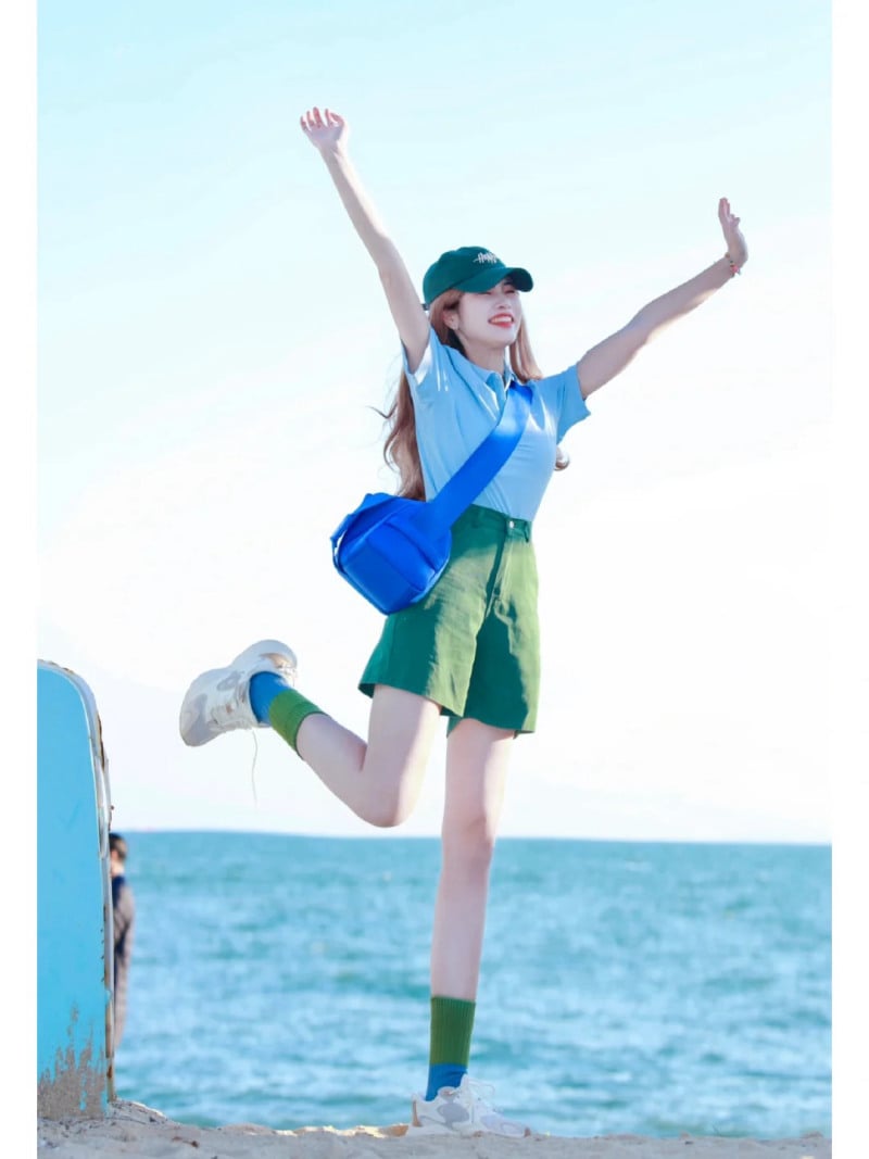 màu xanh dương mặc với màu gì