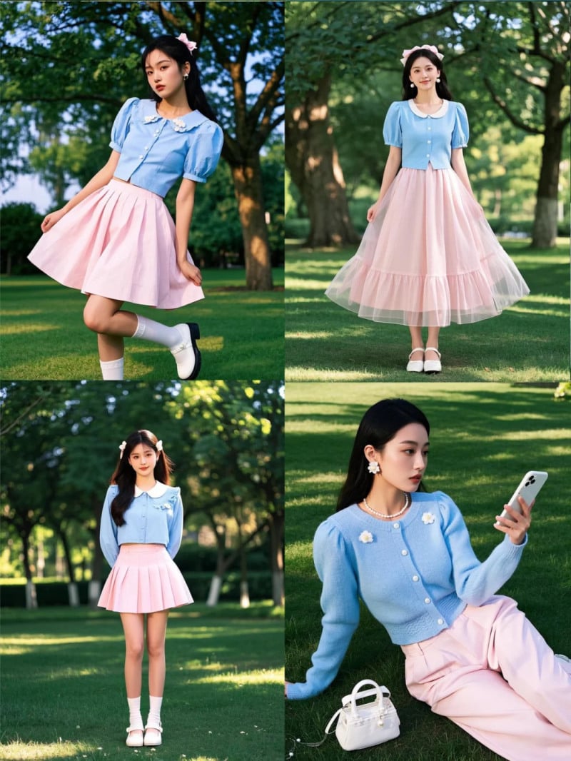 màu xanh dương mặc với màu gì