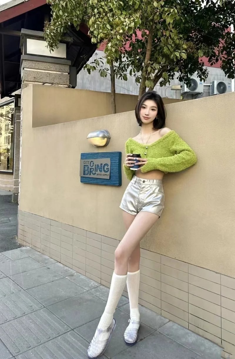 phối đồ với màu xanh lá cây