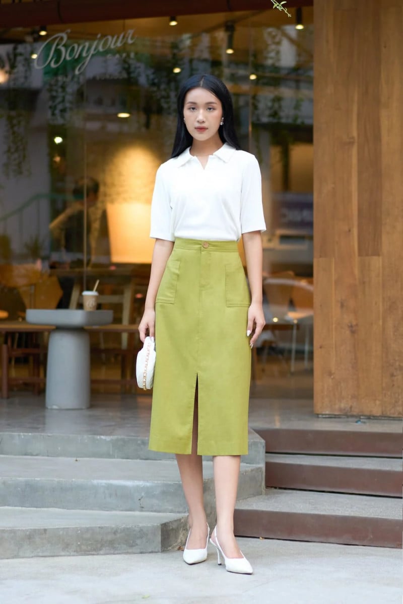 cách phối màu xanh lá mạ