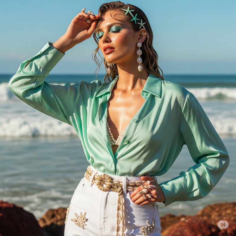 Hướng dẫn phối đồ theo phong cách Mermaid-core