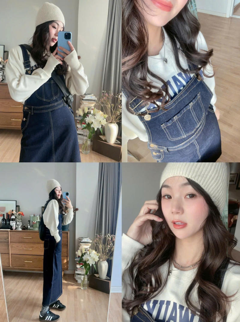 mix áo hoodie với chân váy dài