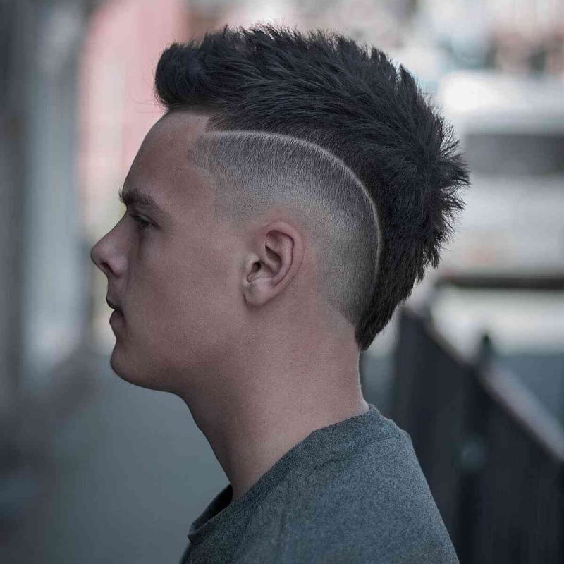 cắt tóc mohican