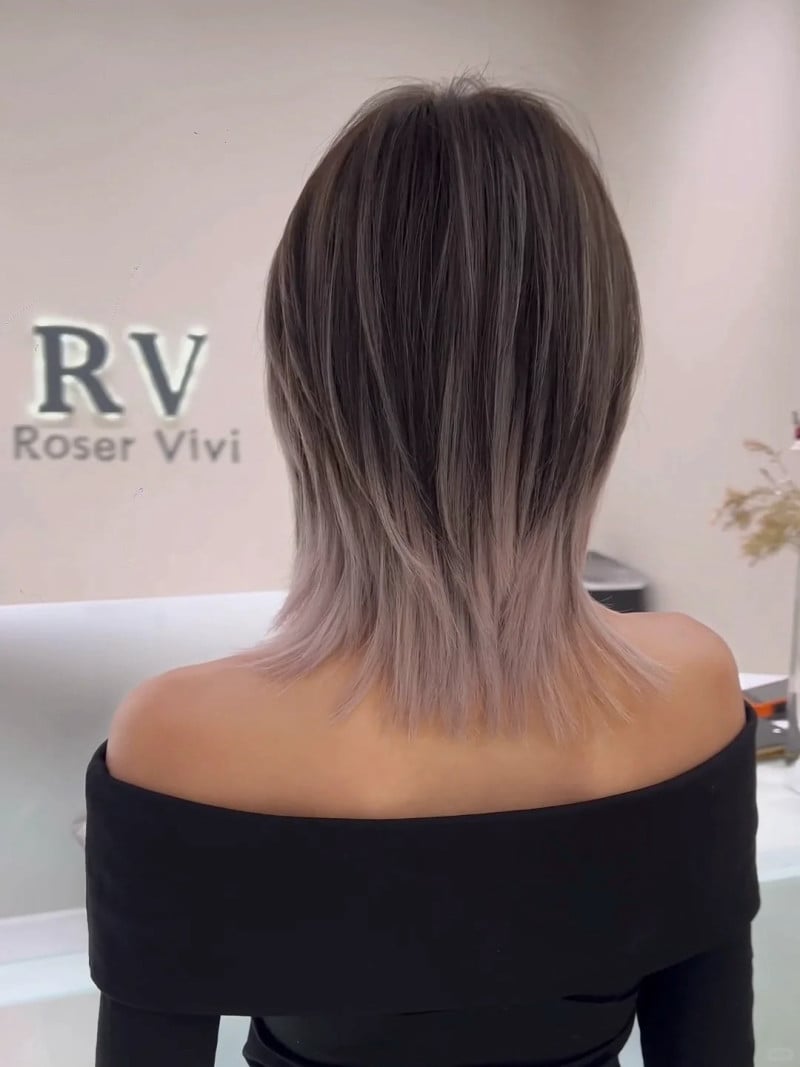 mullet side part