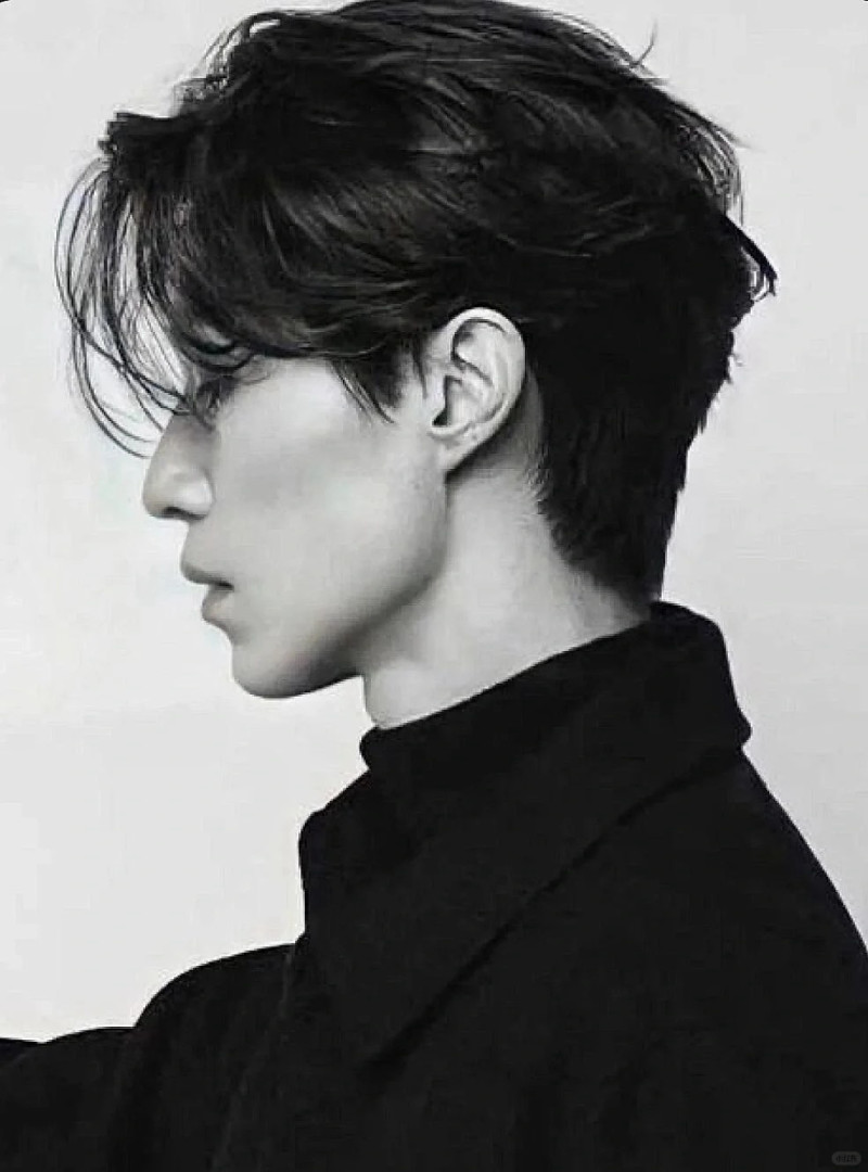 mullet side part