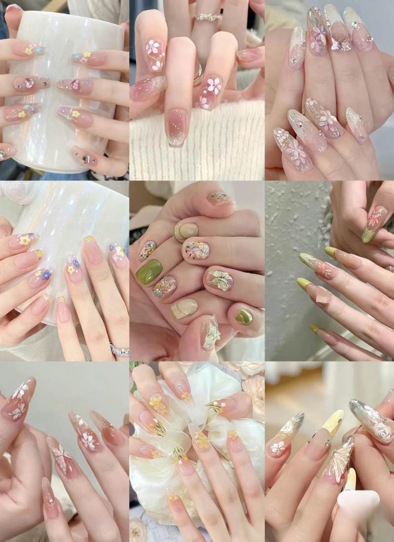 mẫu nail chân đẹp đi biển