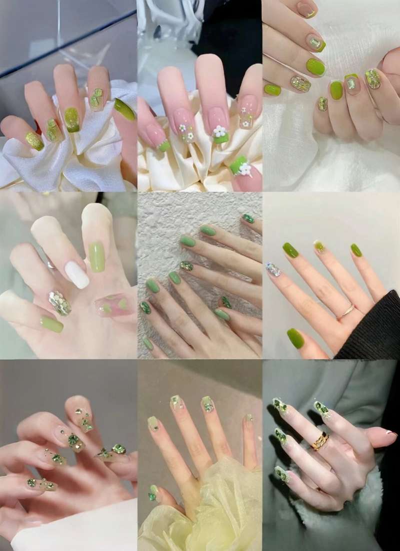 mẫu nail đi biển