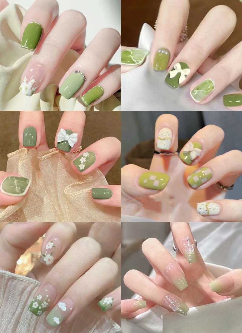 mẫu nail đi biển
