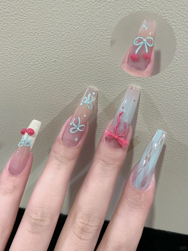 nail đính nơ