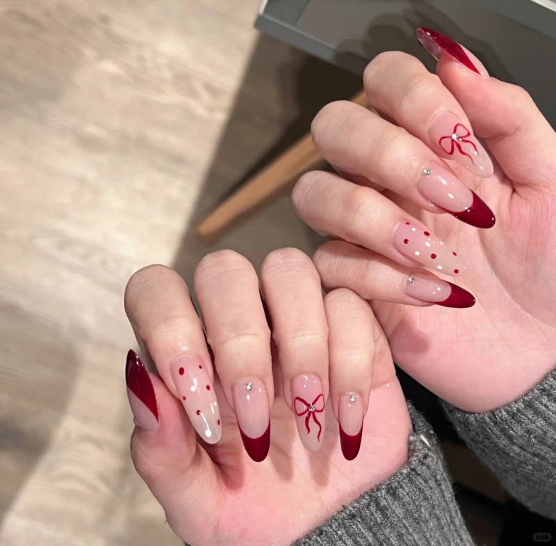 nail đính nơ