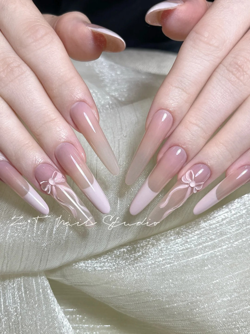 nail đính nơ