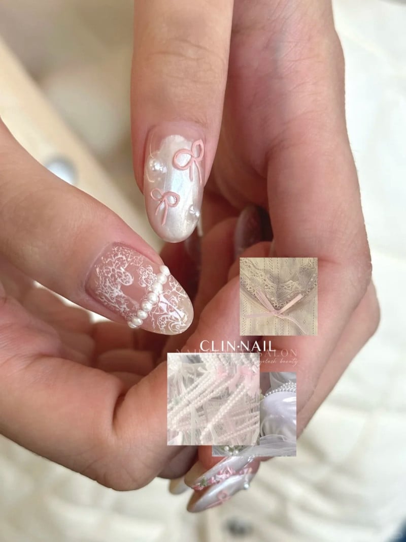 mẫu nail sơn  thạch