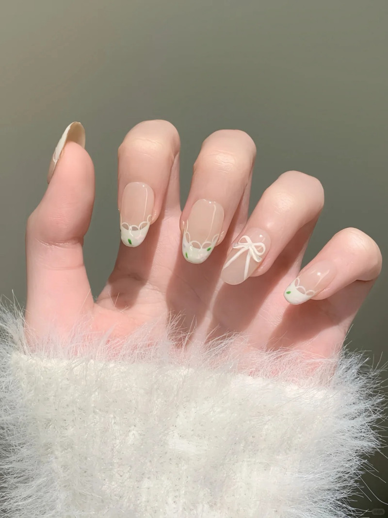 nail đính nơ