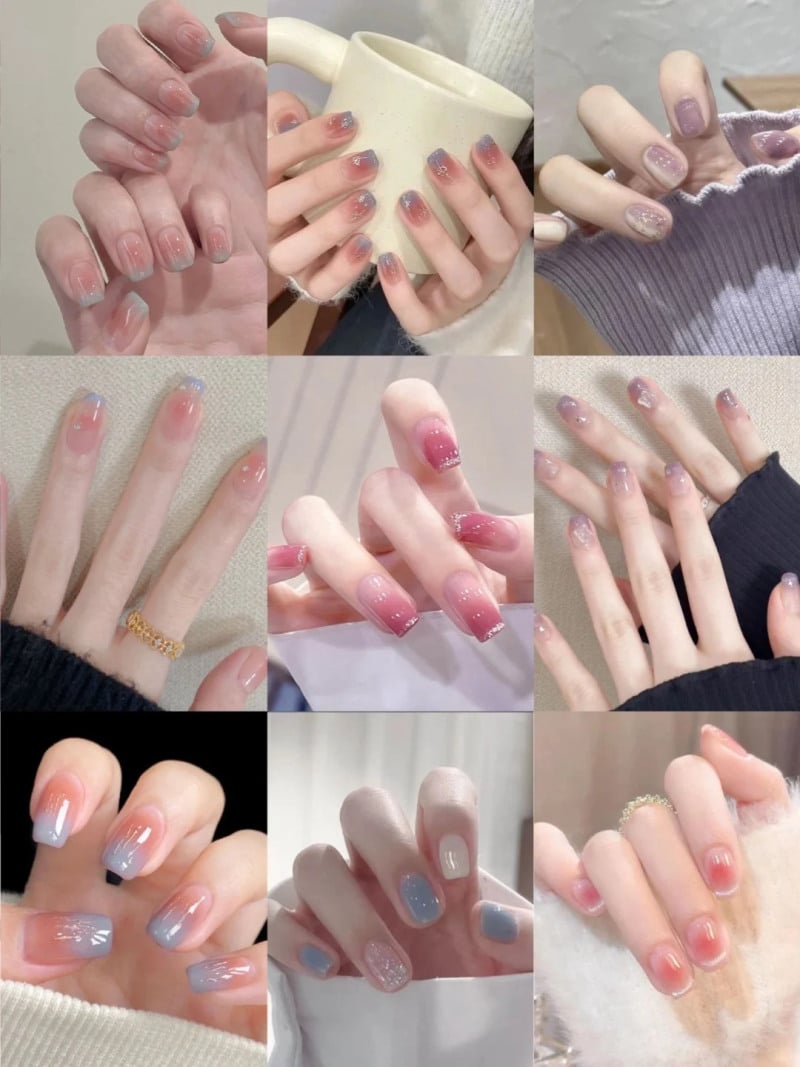 mẫu nail đơn giản nhẹ nhàng