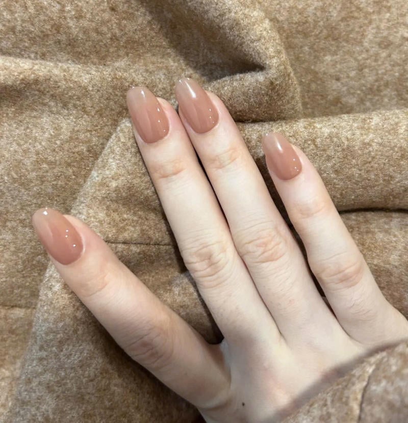 Nail màu be thạch