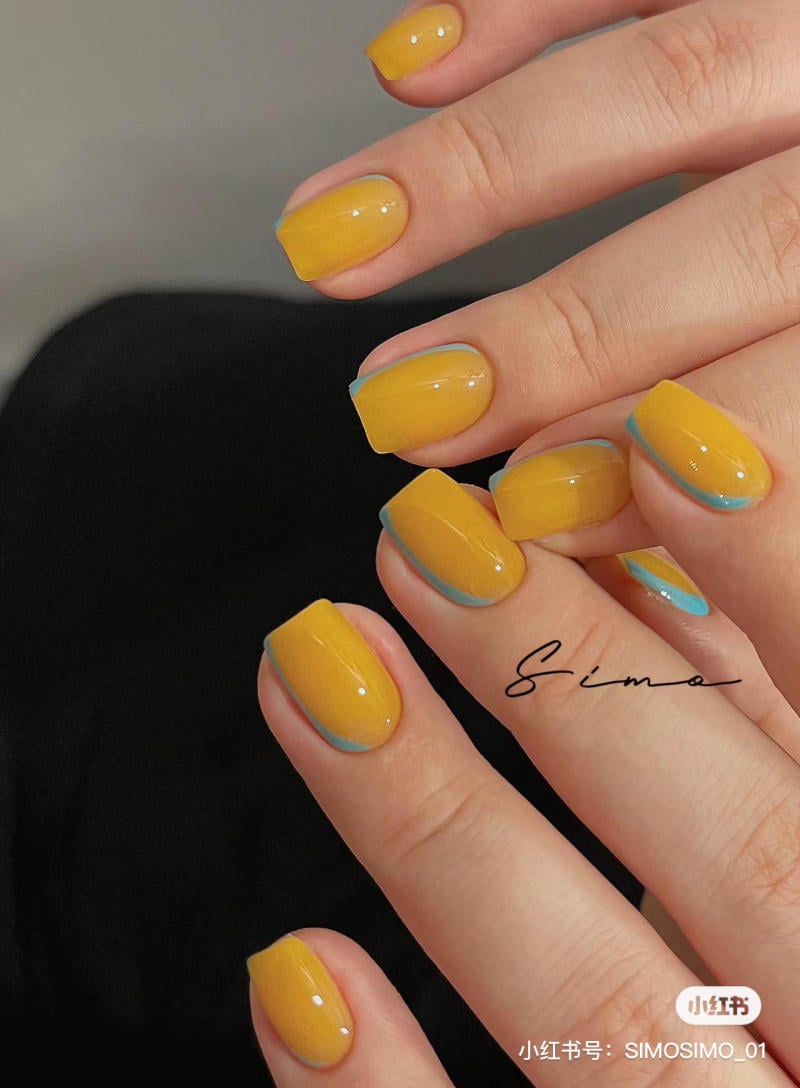 55+ mẫu móng tay màu vàng đẹp cực nổi bật thu hút sự chú ý
